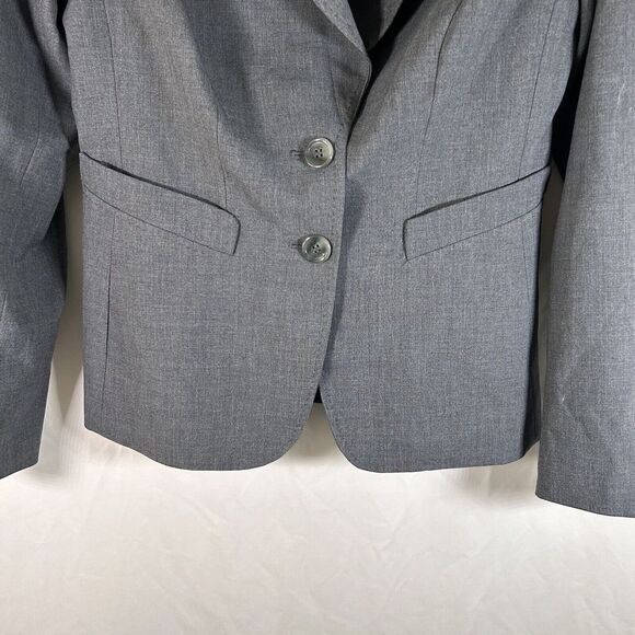The Limited Blazer Women's 4 Grey 2 Button Front Polyester Suit Jacket - Picture 3 of 9